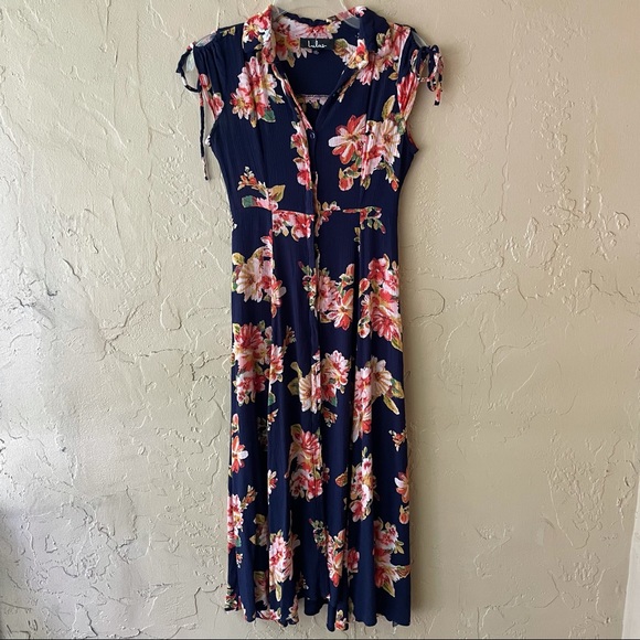Lulus “I’m Worth It” Floral Midi Dress - Picture 2 of 10